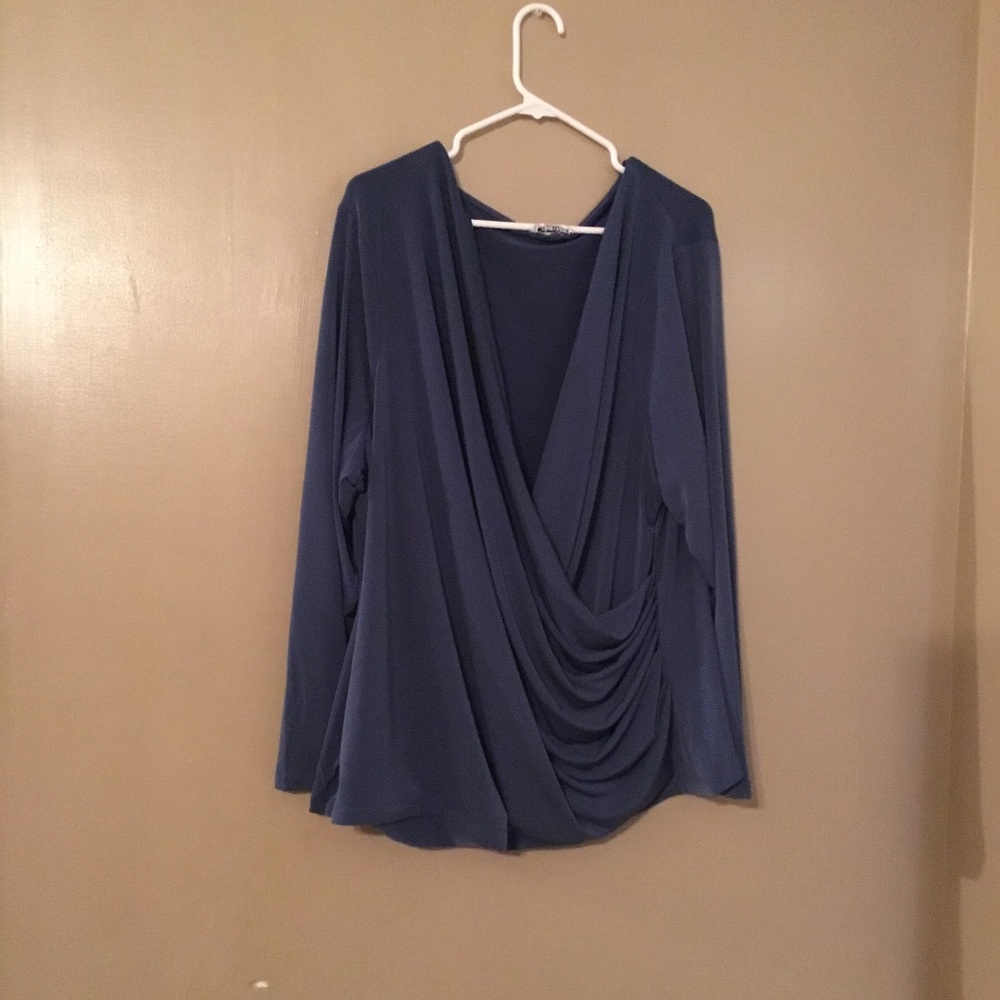 Calvin Klein woman plus size-blue  top